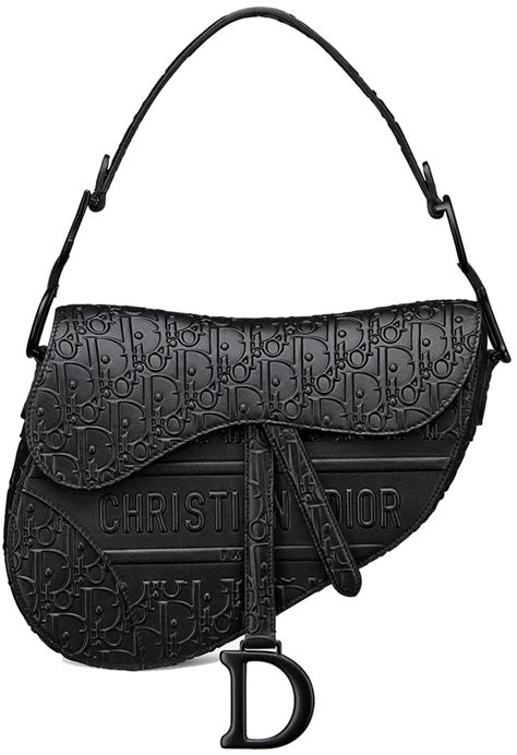 dior matte black saddle|dior saddle bag black monogram.